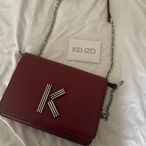 Kenzo K Leather Chain Wallet